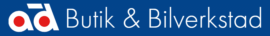 Ad Butik & Bilverkstad logotyp banner