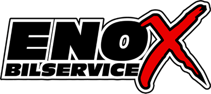 Enox Bilservice Logotyp svart röd