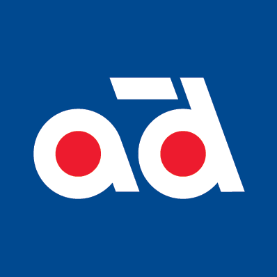 ad bilverkstad logotyp blå-röd